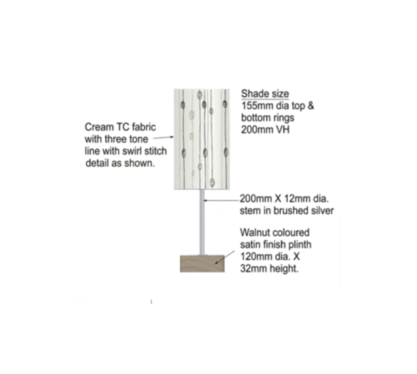 Cream TC Fabric Lamp