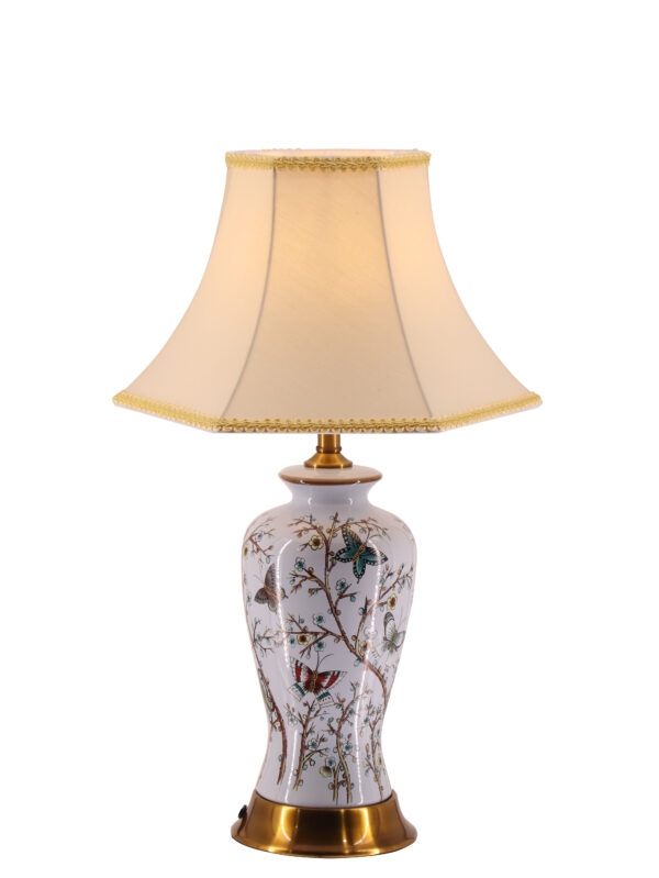 White Birds Table Lamp