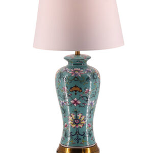 Green Floral Ceramic Table lamp