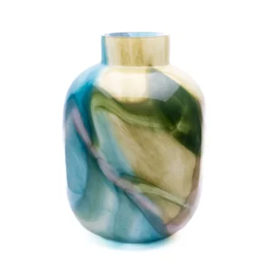 Large Abstract Glass Vase