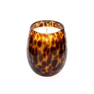 Leopard Stemless Wine Candle
