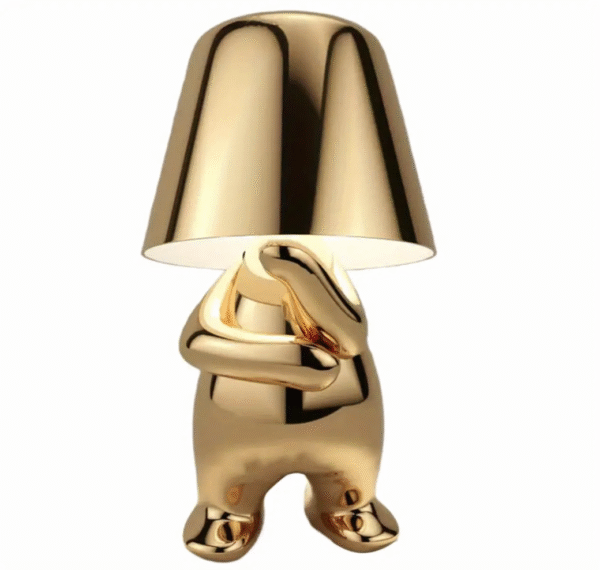 Golden Little Man Thinker Lamps