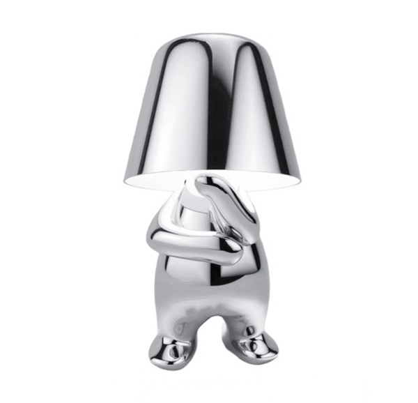 Silver Little Man Thinker Lamps