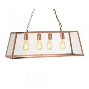 Riga 4 Light Pendant Copper
