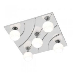 Manzano 5 Light Square Chrome
