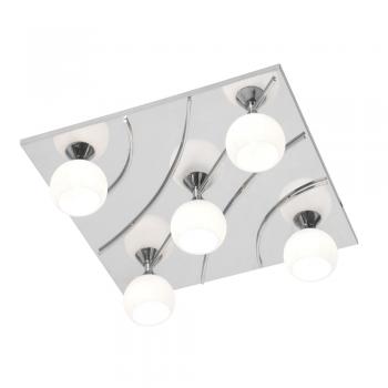 Manzano 5 Light Square Chrome