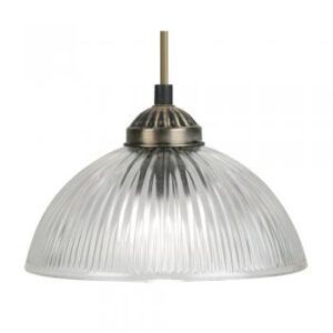 Moita Glass Pendant Antique Brass