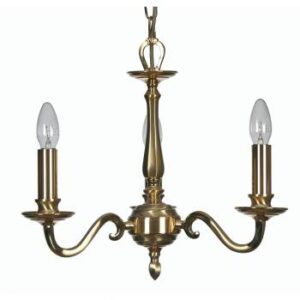 Aylesbury 3 Light Satin & Polished Gold