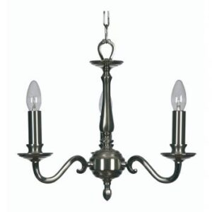 Aylesbury 3 Light Satin & Polished Nickel