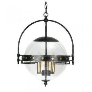 Tromso Pendant Light Black Silver Metallic