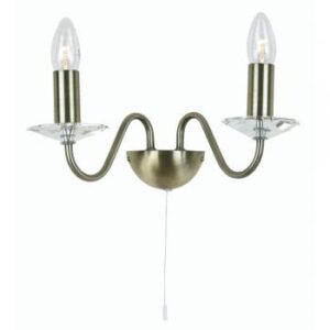 Vesta 2 Light Antique brass