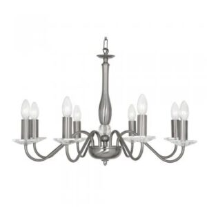 Vesta 8 Light Antique Silver
