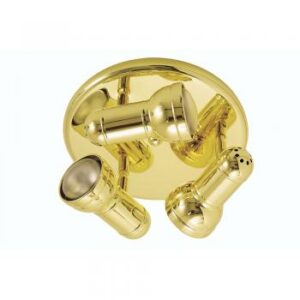 Regency 3 PLate Spot Light Polished Brass
